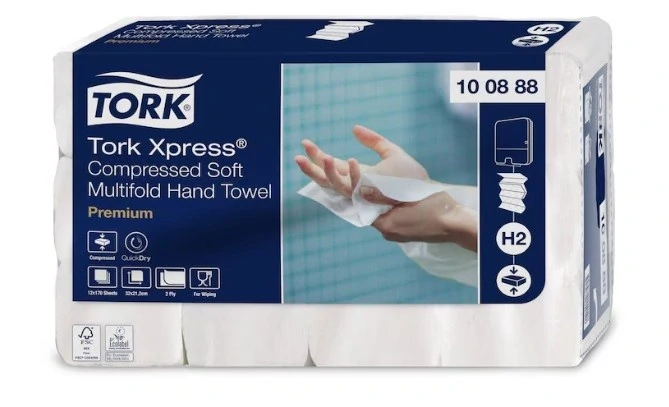 Papírové ručníky Tork Xpress Multifold stlačené jemné 2040ks