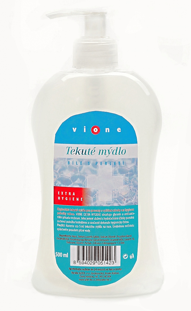 VIONE tek. mýdlo s antibak. přísadou 500ml pumpička