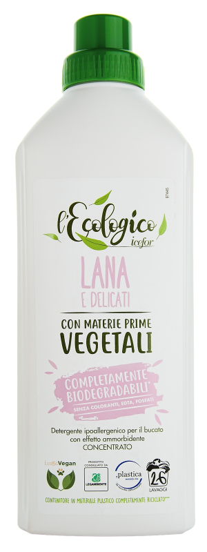 L’ECOLOGICO Lana Hypoalergenní prací gel na vlnu a jemné prádlo 1 l