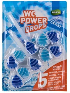 WC POWER DROPS OCEAN závěsné košíky na WC mísu 2x55g