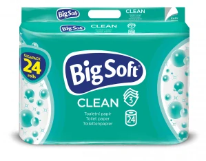 Toaletní papír Big Soft 3 vrstvý celulóza 24ks