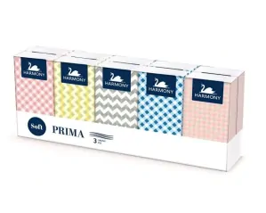 Harmony Prima papírové kapesníčky 10x10ks 3 vr.