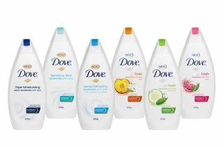 DOVE dámský sprchový gel, různé druhy 250 ml 1ks